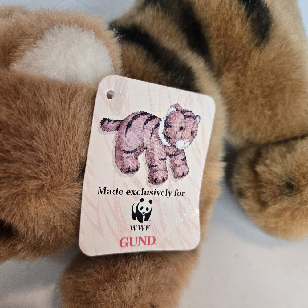 Gund Tiger Cub 5051 World Wildlife Fund WWF Plush Stuffed Animal NWT - Picture 2 of 7